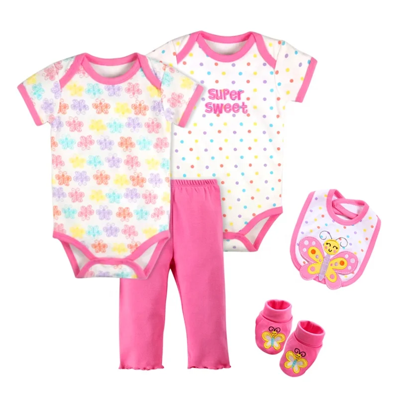 
baby outfits newborn cotton knitted baby clothes set toddler rompers with pants for summer 