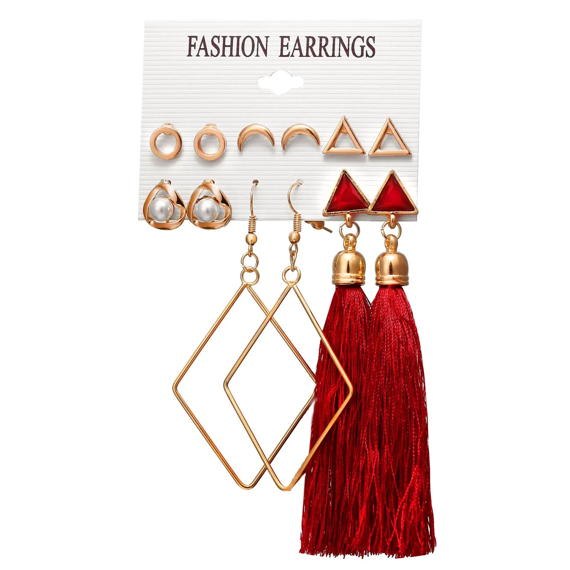 Wholesale 2019 Tassel Earring Multi-Packed Earring Sets For Women and Girls