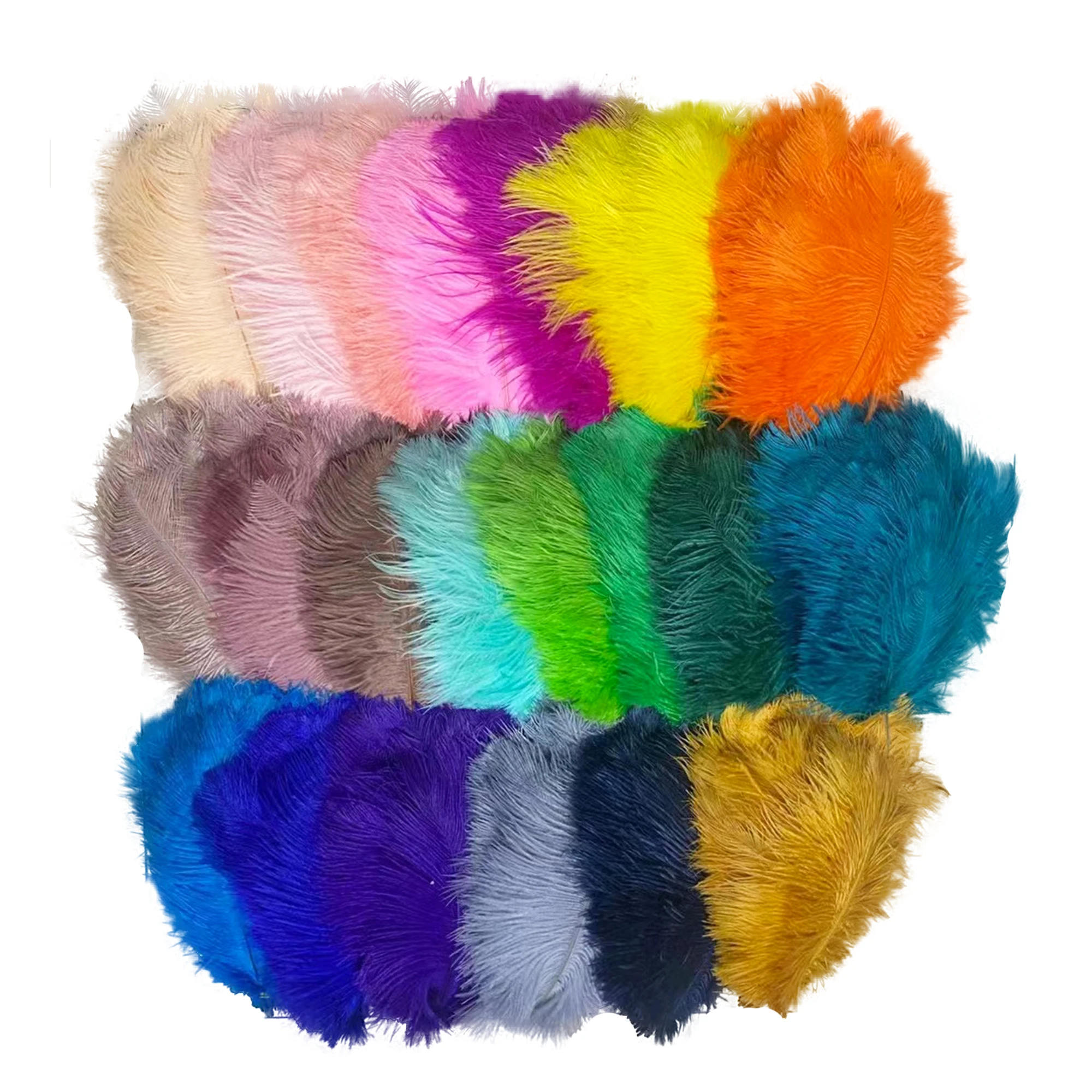 Wholesale Large Size White Ostrich Feather For Festive Clothing Design Decoration