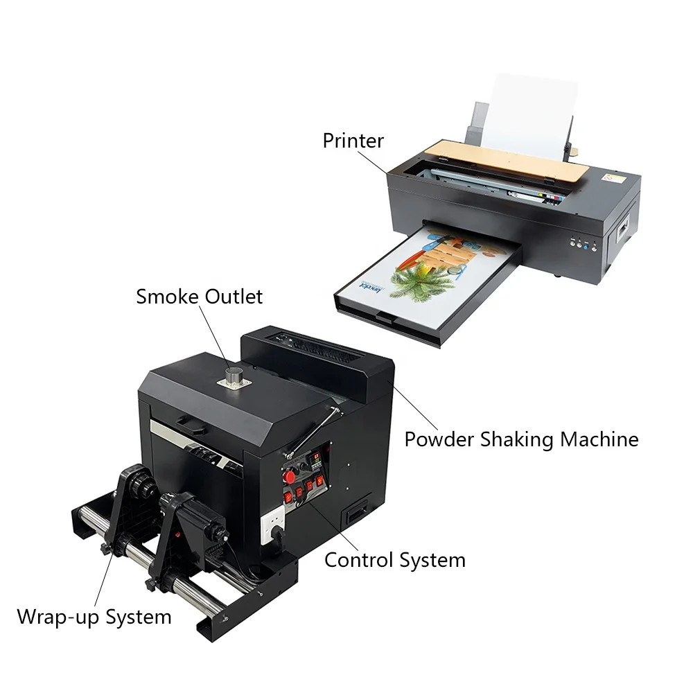 Direct Equipment Supply cheap 30cm DTF printer powder shaking machine for t-shirt custom A3 A4 xp600