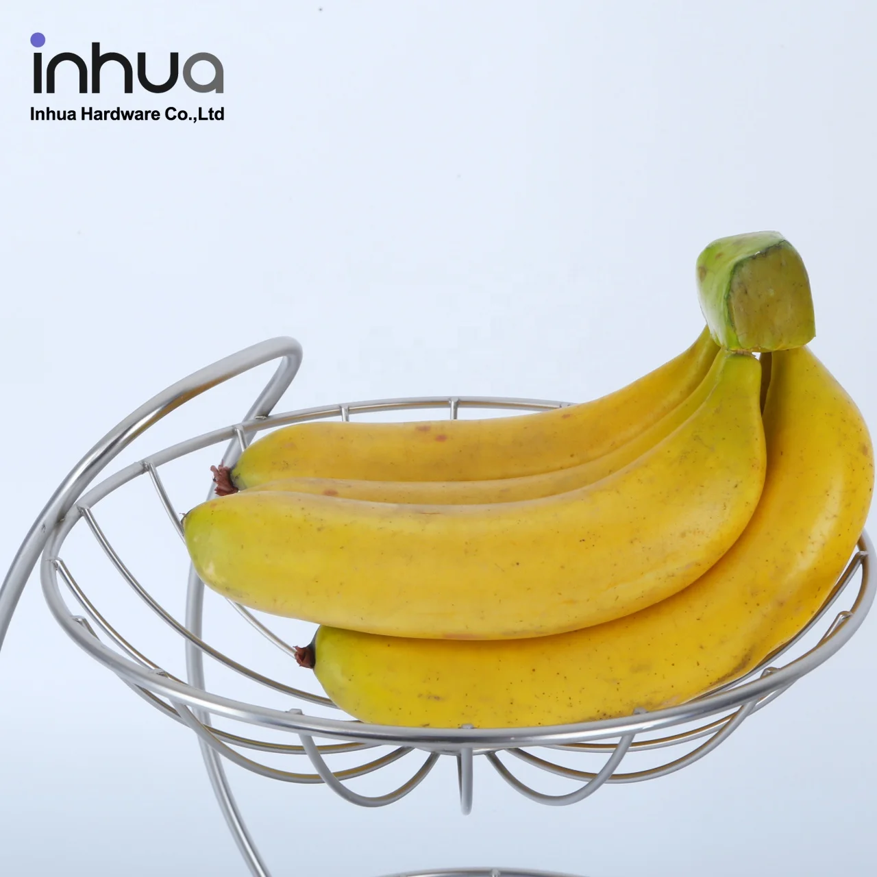 
wholesale 2 tier metal handle handle fruit basket drainer rack storage fruit basket 