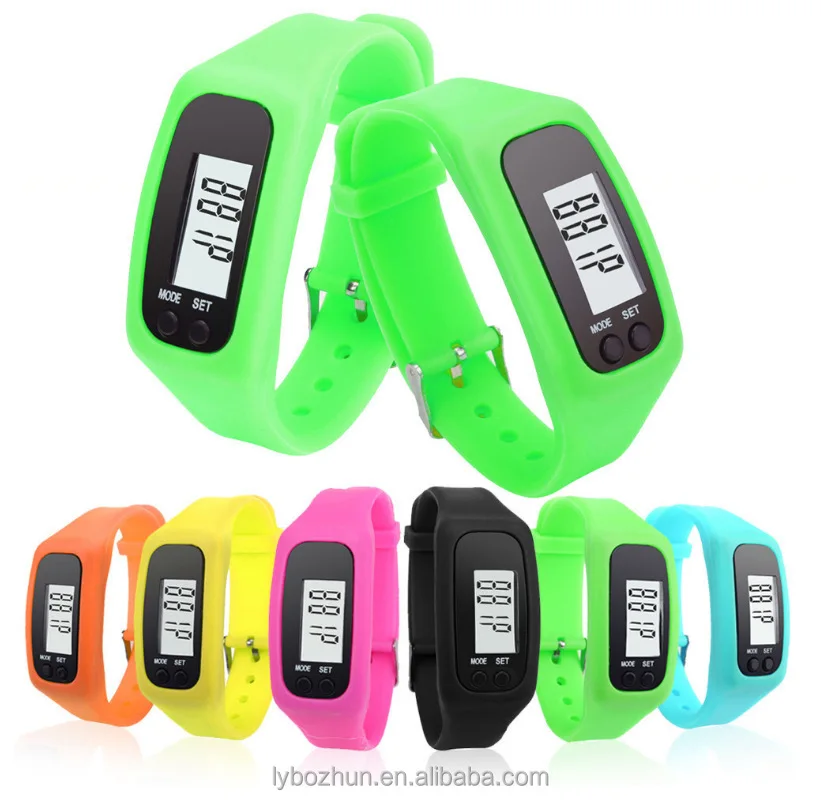 
Fashion Digital Run Step Walking Distance Calorie Counter Bracelet LED Pedometer Watches 