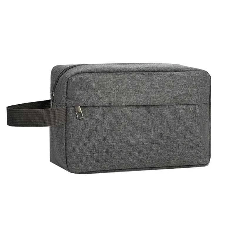 OEM 600D Cationic Travel Makeup Cosmetic Toiletry bag for women and men, Water-resistant Storage Bags with Divider and Handle