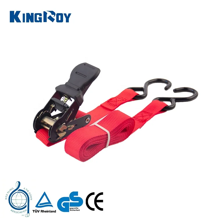 Kingroy 4 шт мягкая пластиковая ручка с S крюк 1 дюймов 1500lbs 15ft ratchet сковать