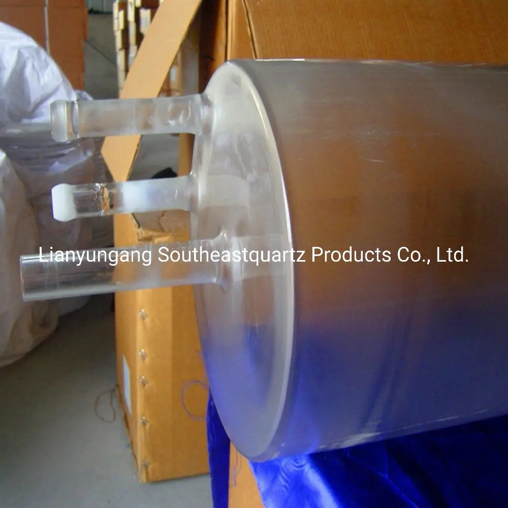 Диффузионная кварцевая стеклянная трубка плавленого кремния для трубчатой печи