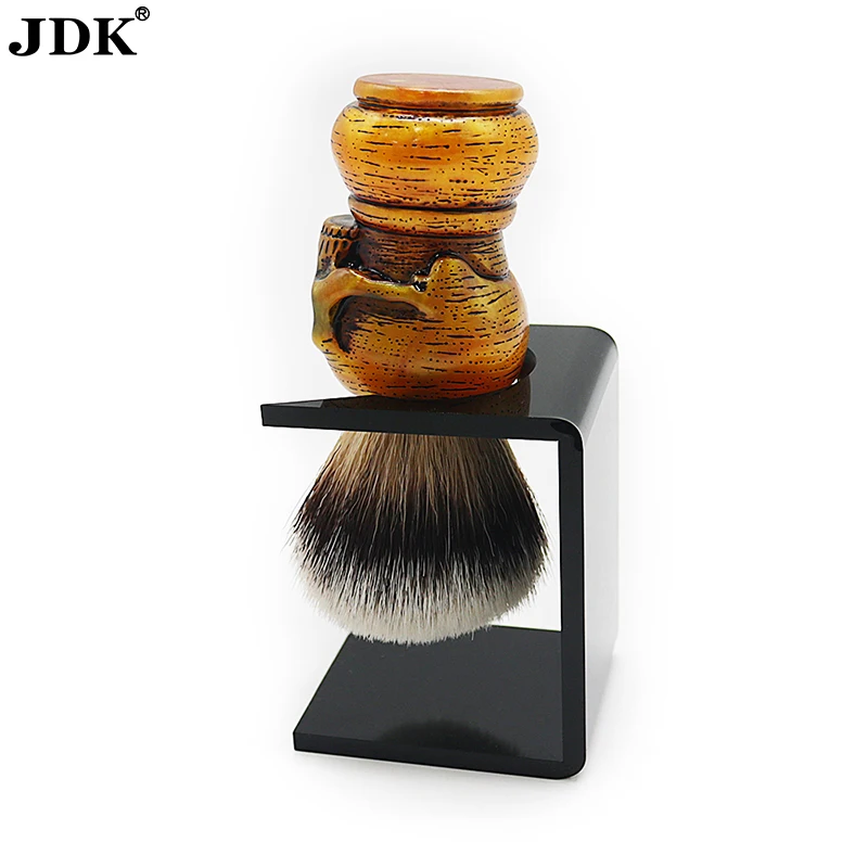 JDK Wholesale New Design Personalize Men Skeleton Skull Shaving Beard Brush with Resin Handle for Barber