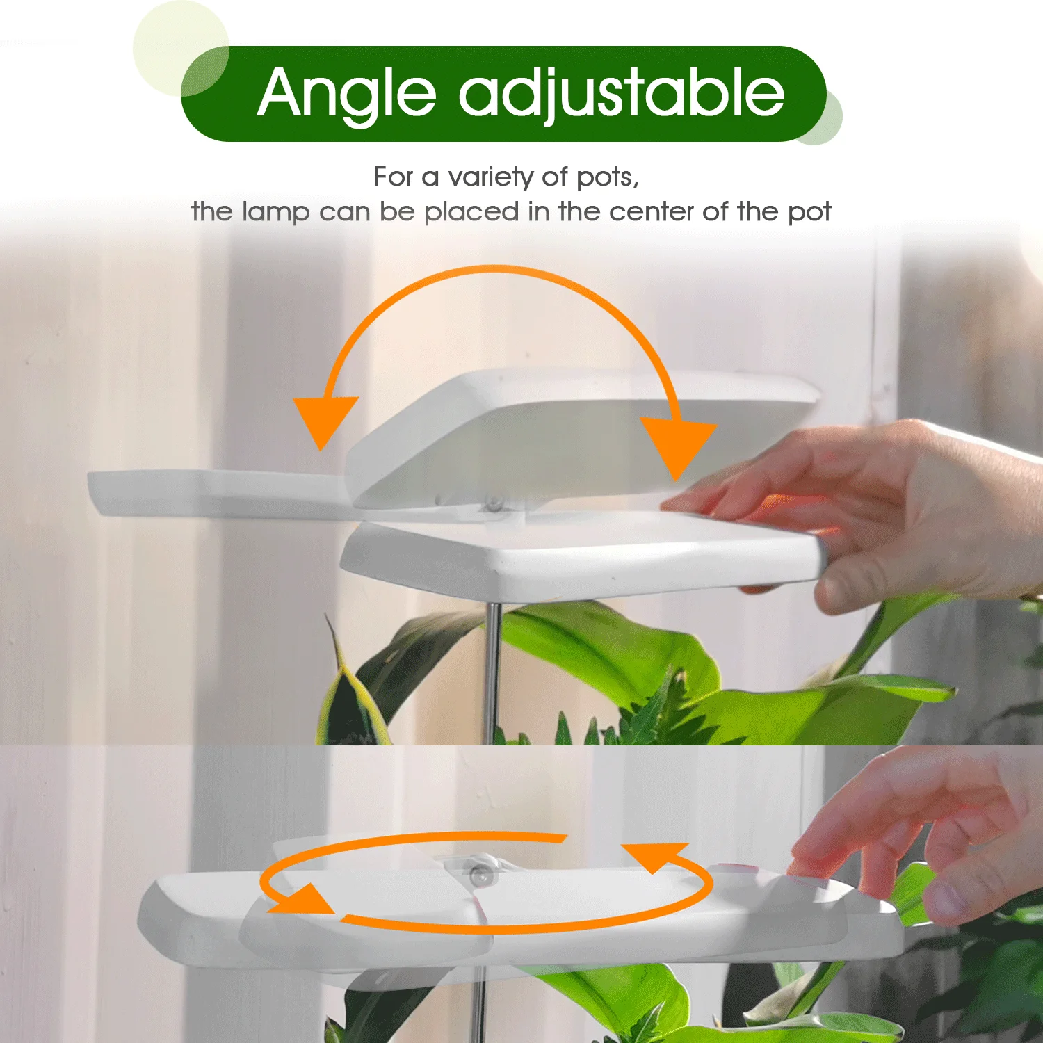 J&C planter mate 5V detachable dimmable led grow light adjust height light for indoor growing