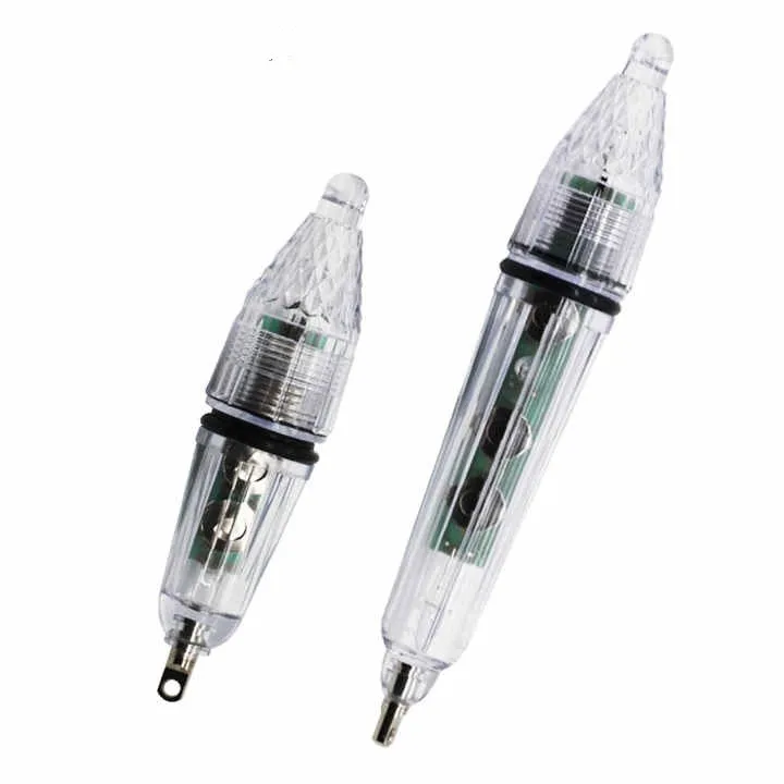 Wholesale 12cm/17cm Mini Deep Drop Green Underwater Flash Led Fishing Lamp Fish Lure Lights for Night