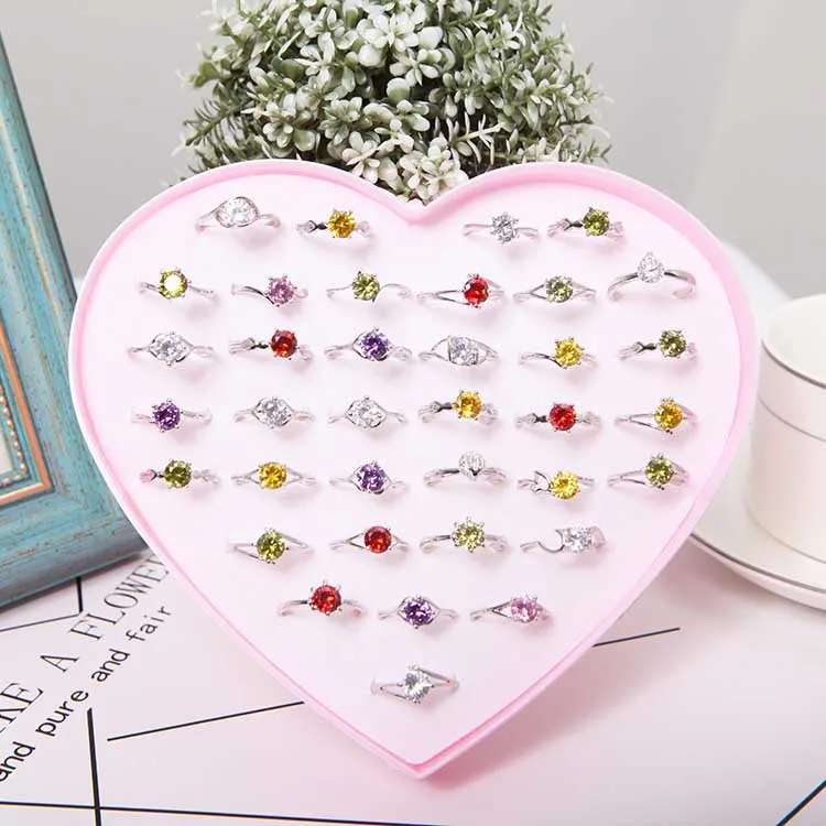 
Factory Direct Sell Luxury ONE BOX Variety Designs Cheap CZ Women Finger Ring Jewelry 