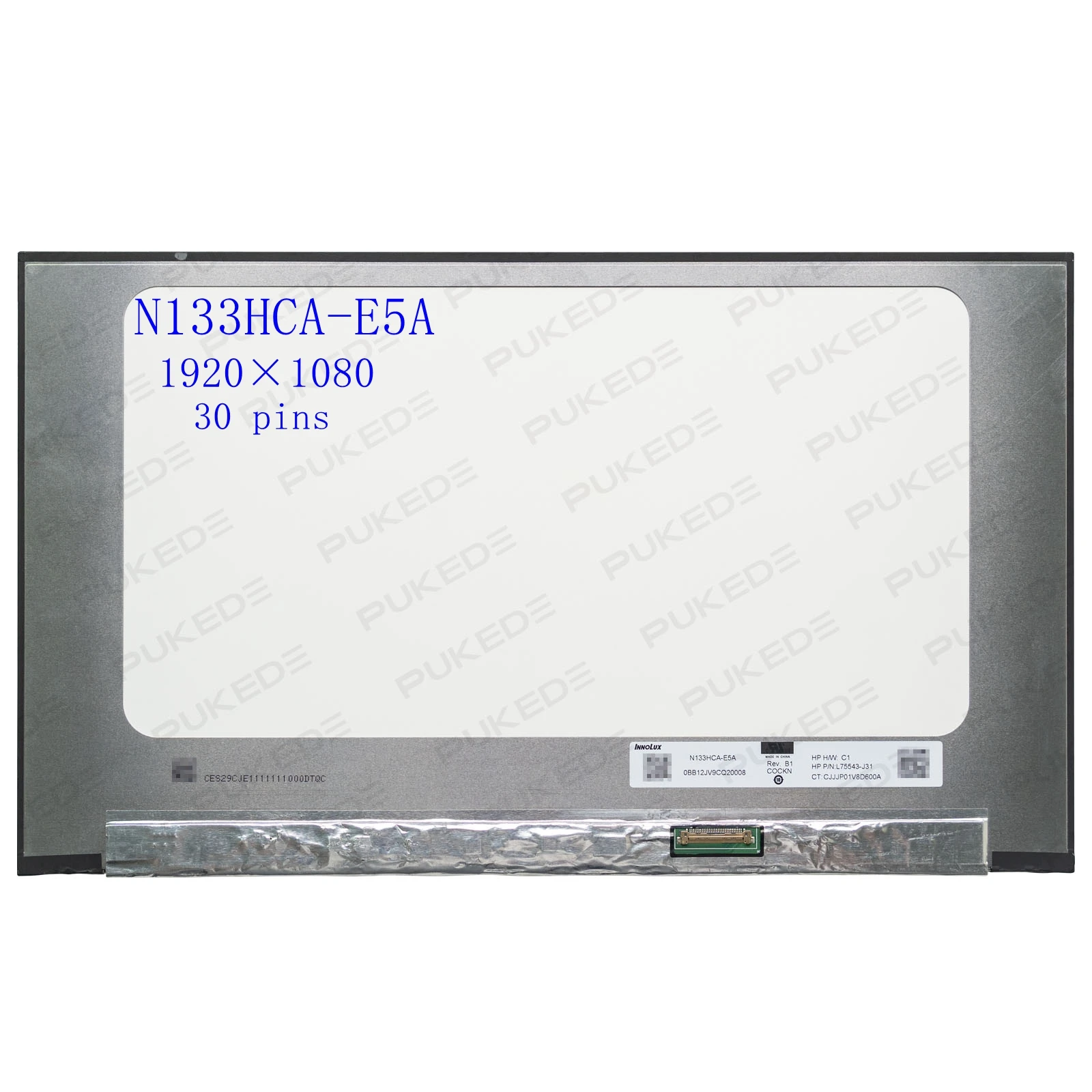 13.3' IPS Laptop LCD Screen N133HCA-E5A B133HAN06.7 for HP EliteBook 830 G7 G8 Display Matrix replacement FHD 1920x1080 30pins