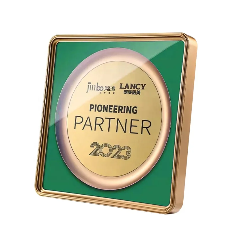 New design logo UV printing Aluminium Blank Metal Plaque corporation souvenir gifts