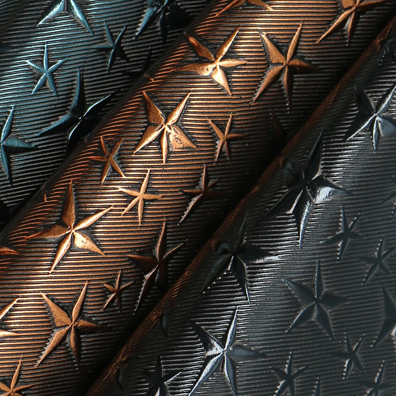 PU Embossed Metallic Leather PU cuero (Forro de los zapatos de cuero de la PU)