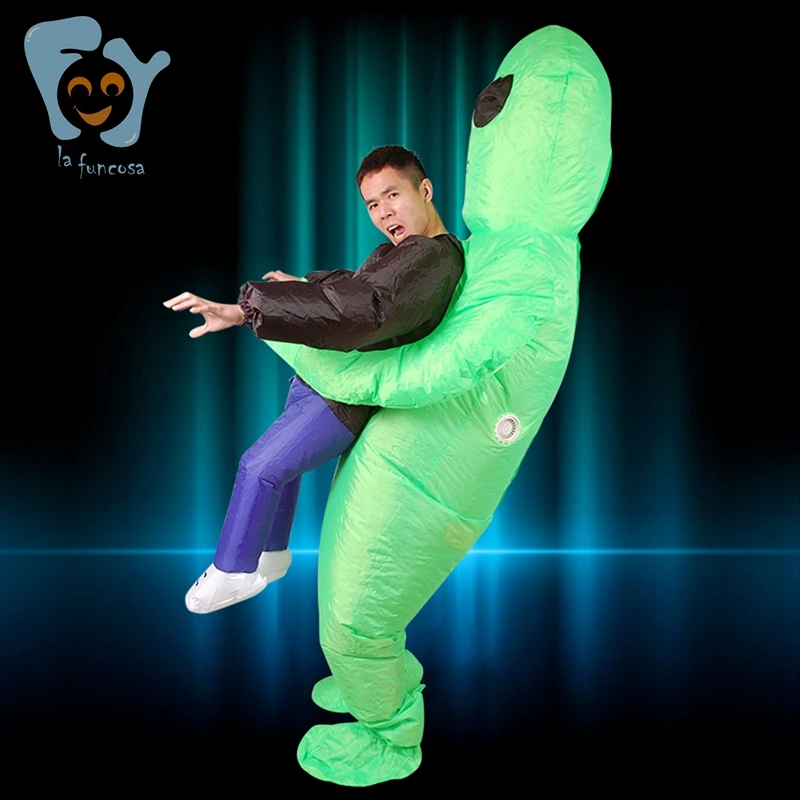 Unisex Adults Halloween Inflatable Alien Costumes