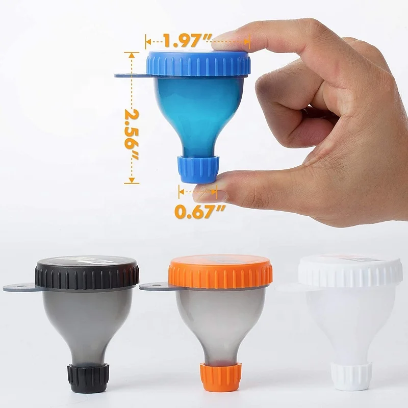 Biumart Customized 50ML Portable PP Funnel Multi-function Protein Powder Funnel with Bottle Small Home Funnel