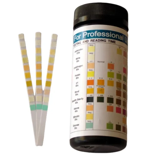 Customized Health for Pet Dog Cat 10 Parameters Urine Testing Strips One Step Urinalysis Rapid Test Strips Vet Parameter Sticks