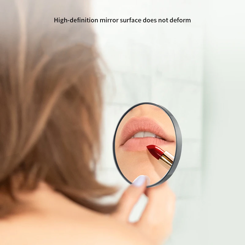 Round Mirror Bathroom Living Room 5X 10X 15X Makeup Magnifying Mirror For Accept Logo Customization