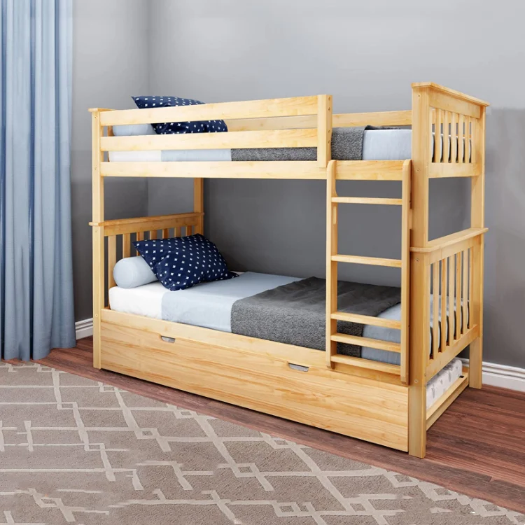 solid wooden kids bunk bed children bunk bed bedroom furniture modern kids bed