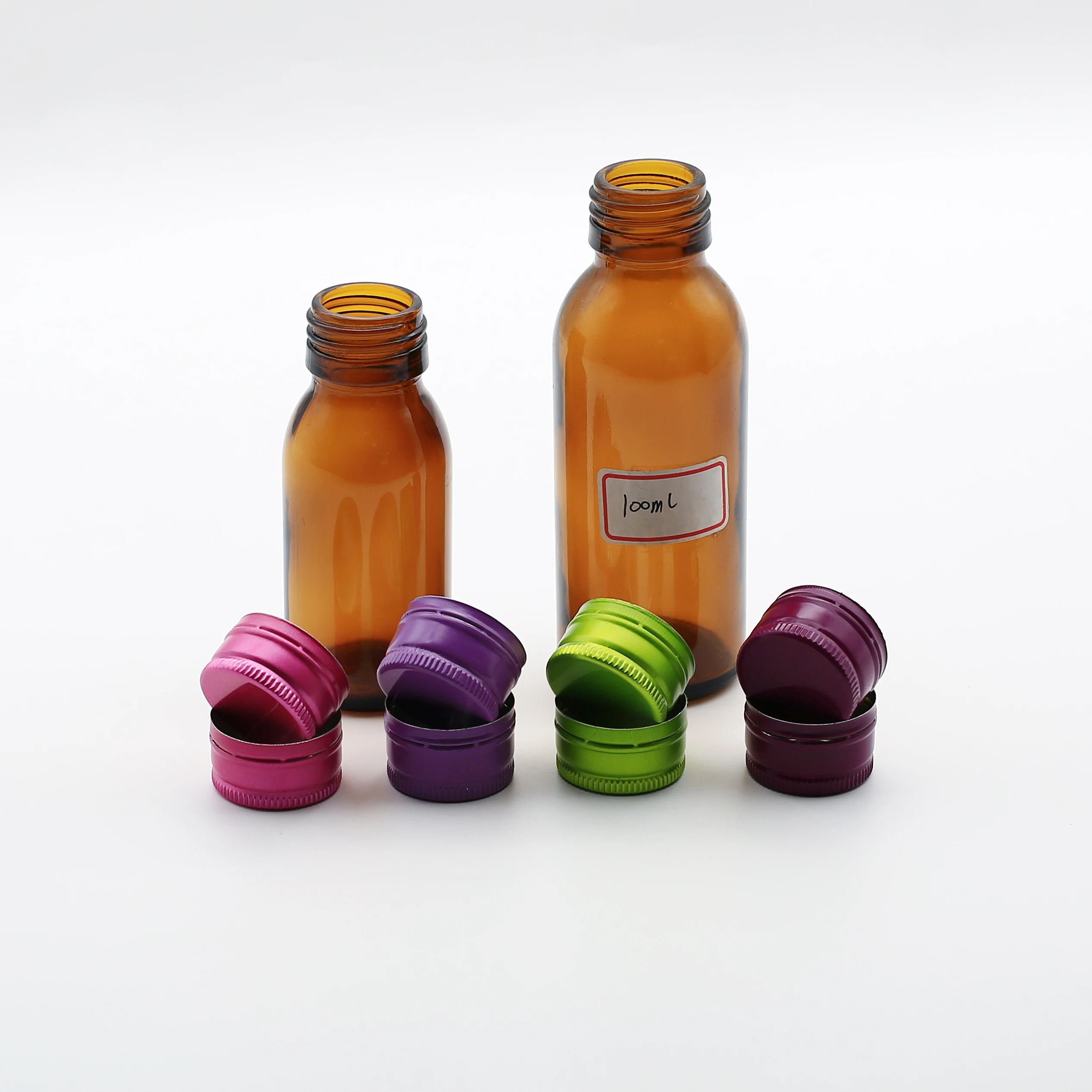 30ml 60ml 100ml  120ml 250ml 500ml  amber pharmaceutical glass amber bottle with cap