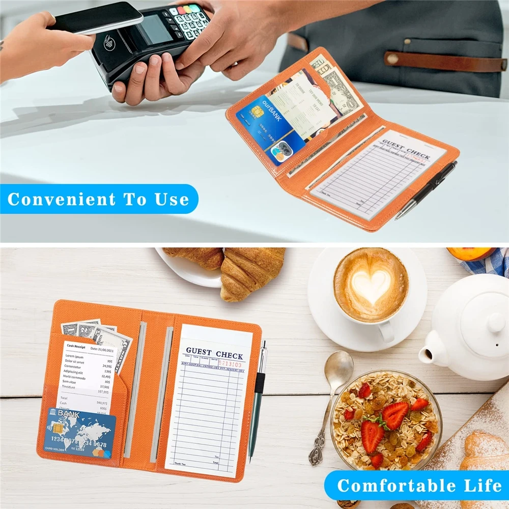 Manufactory Direct Bill Folder Hotels Restaurants Server Book And Waiter Waitress Organizer For Waitstaff Check Presenter