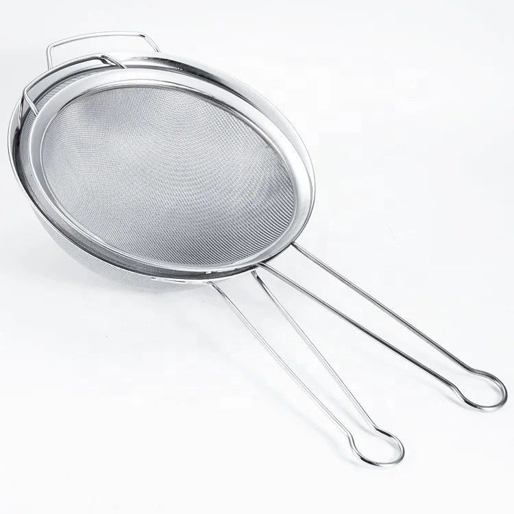 Kitchen Utensils Stainless Steel Food Strainer Hot Pot Strainer Wire Mesh Flour Sifter For Powder Fry Juice Fruit Skimmer spoon