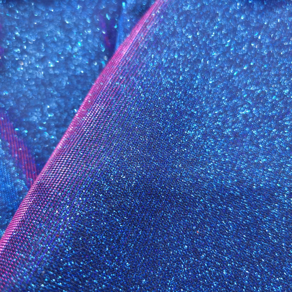 Lurex spandex fabric for swimwear bikini stretch Lame glitter metallic evening dress