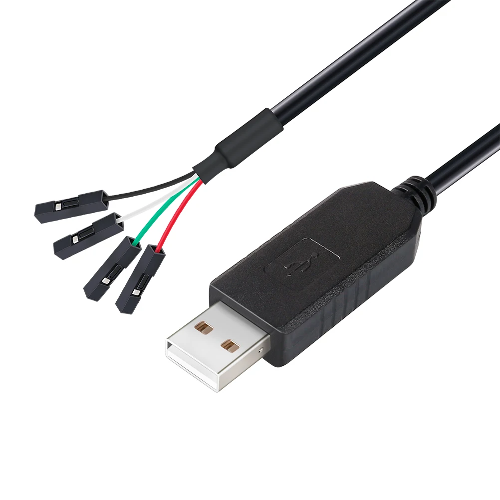 Переходник usb-ttl последовательный 3,3 V адаптер переменного тока Кабель TX RX сигнала 4 Pin 0,1 дюймов шаг муфтовый стыковочный переводник PL2303 Prolific Windows 10, 8, 7/XP/Vista/