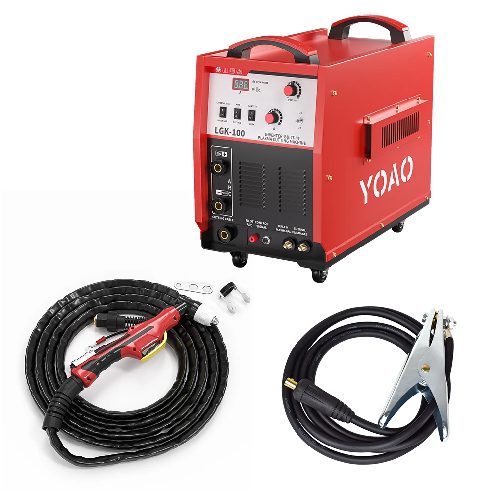 YOAO Hot Sales Professional Dual Voltage Portable Air Plasma Cutter Cut 100 Built In Air Compressor Cutting Machine