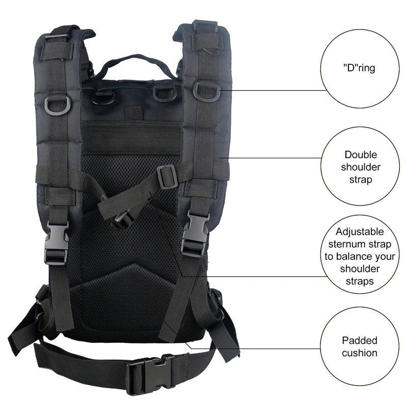  Drop shipping Tactical Backpack 42L Large Military Pack Army 3 Day Assaults Molle Bag Rucksack in stock Mochila