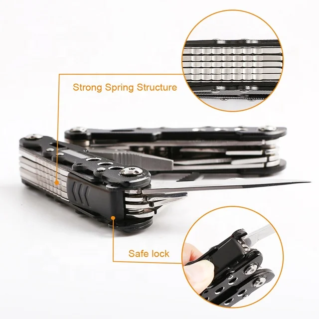 
hot sales knife camp, multi tool knife, black carabiner multi tools, 