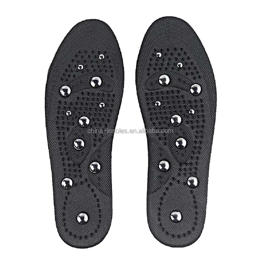 Foot Massage Magnetic Therapy Reflexology Acupressure Shoe Insoles (11 Magnets) Massage Insoles