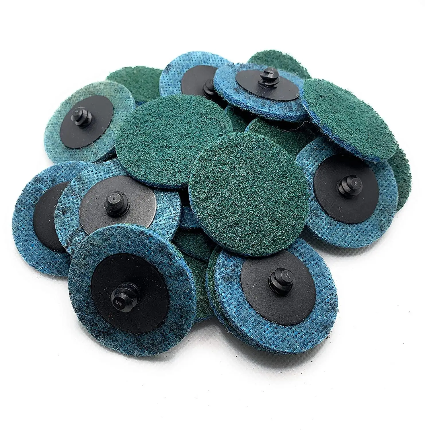 PEX 50mm Green Quick Change Surface Conditioning Nylon Disc Sanding Roll Lock  Discs