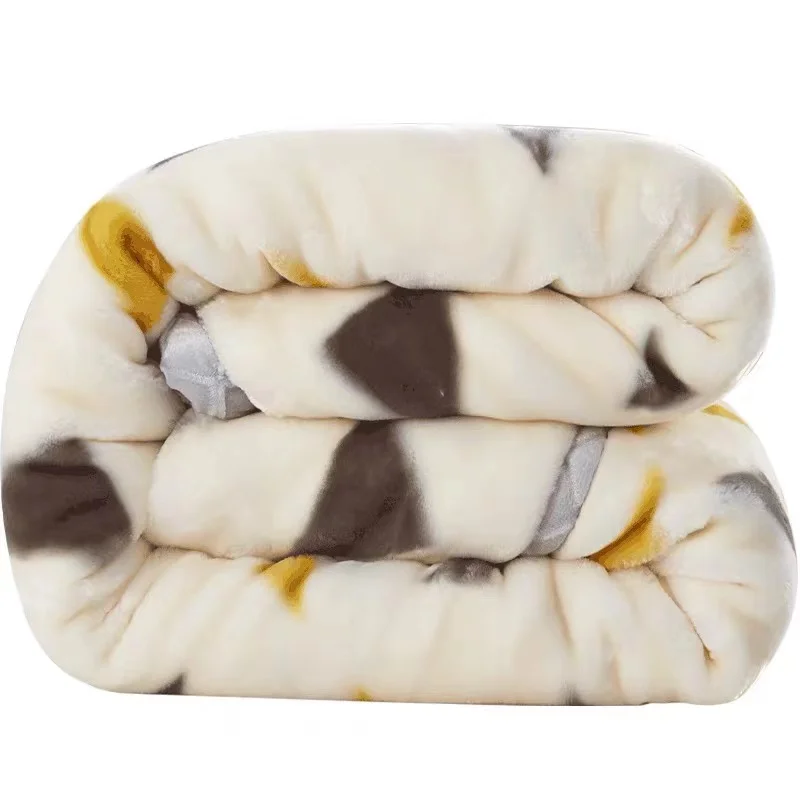 Wholesale Custom luxury throw blanket Adult Double Bed 100% Polyester Flannel Super Soft Blanket For Winter