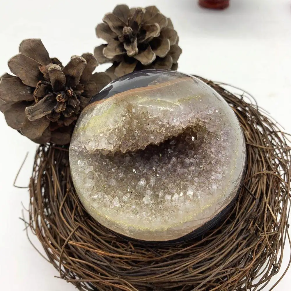 Best Selling High Quality Natural Agate Geode Sphere Crystal Ball