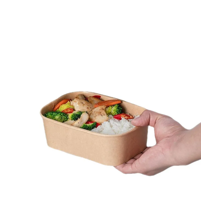 Disposable Kraft Paper Bowls Mini Natural Square Kitchen Packings Food Safe and Eco-Friendly