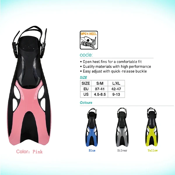 High Quality Underwater Swimming Diving Mask Snorkel and Fins Set