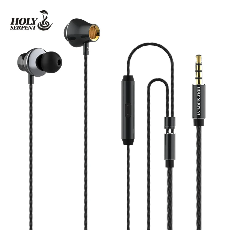 
 Элегантные встроенные высококачественные металлические Внутриканальные наушники с микрофоном и управлением проводом одной кнопкой  