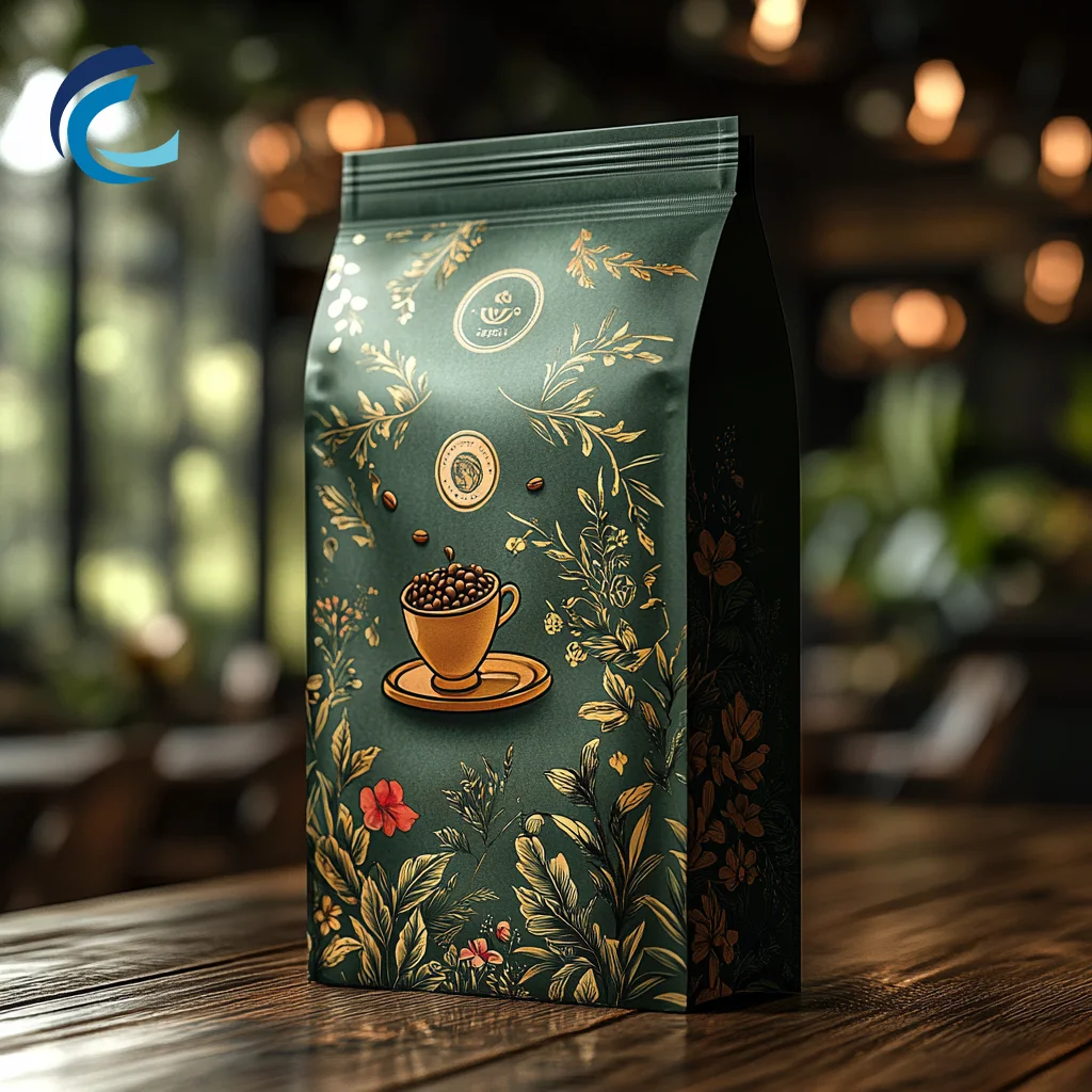 cailyn Chinese packaging bags Custom-designed Mylar bags Block-bottom pouch Bespoke Mylar bags Coffee containers
