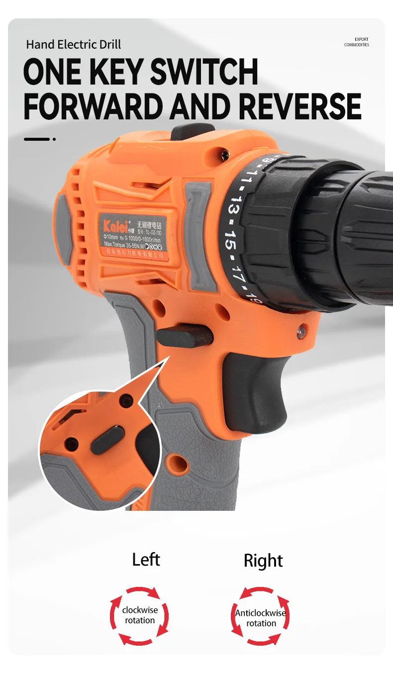 21v 2.0ah rotary cordless drill and screwdriver