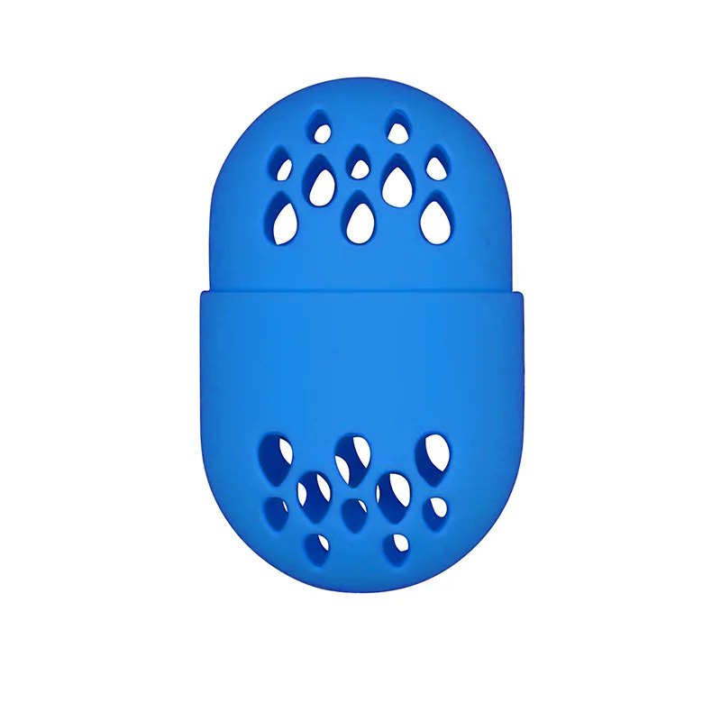 Factory Makeup Powder Puff Soft Breathable Sponge Holder Beauty Egg Silicone Storage Travel Carrying Capsule