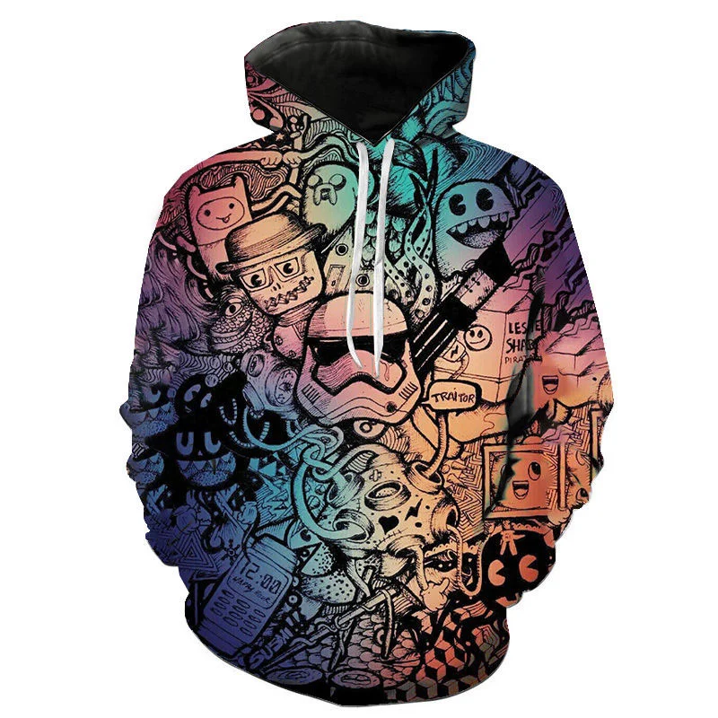 Factory Custom 3D Printed Hoodies Comic Cartoon Casual Men Women Sweatshirts Fashion Pullover Boy Hoodies Streetwear