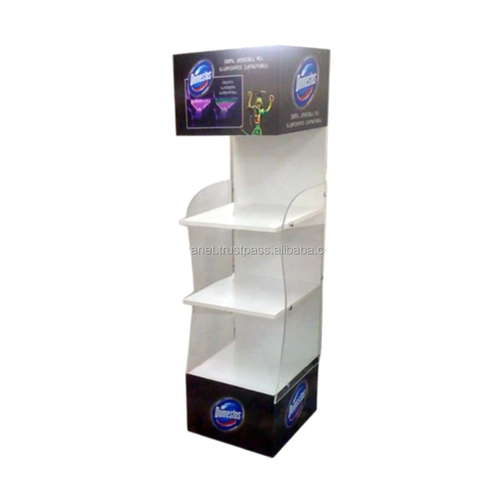 High Quality Marketing Shelves OEM Custom Design Plexi  PVC Foam Display Rack Stand Bottle Displays Racks