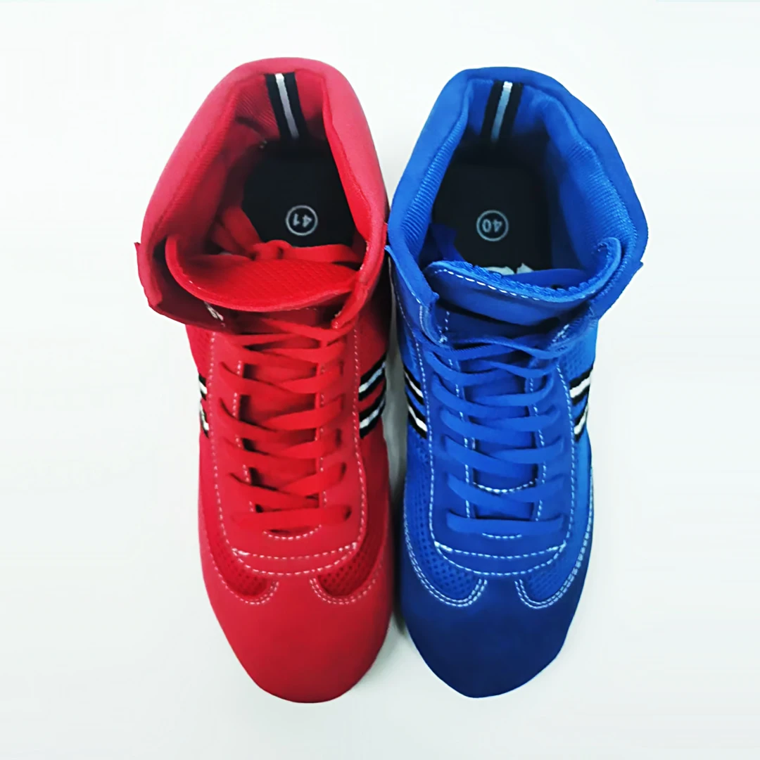 WOOSUNG breathable comfortable men women MMA training boots wrestling sambo shoes