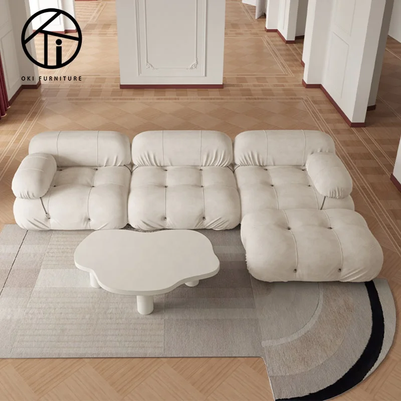 creative sofa set furniture Wholesale factory Italian new modern colorful set nordic design  sectional combination Modular sofa