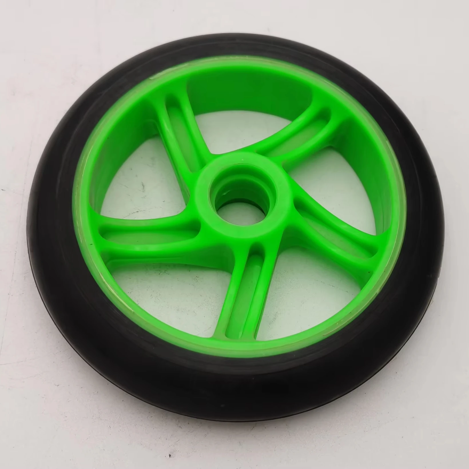 Scooter wheels solid high wear-resistant silent rubber wheels, shopping cart trolley pulley bearing wheels