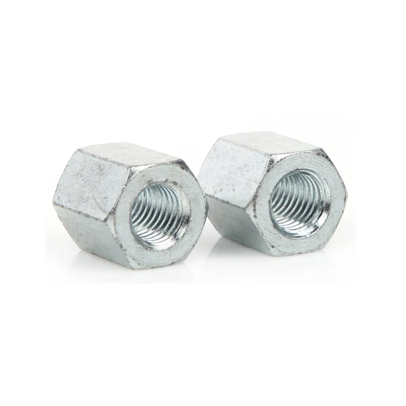 blue and white zinc plated  Hexagon Nuts with a Height of 1.5d DIN6330 Hexagon Nuts with a Height of 1.5d