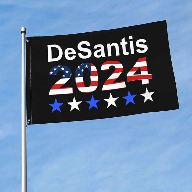 WH432 American Flag Outdoor Desantis 2024  for President Flag Yard Porch Outdoor Indoor Backyard Lawn Hanging Flag