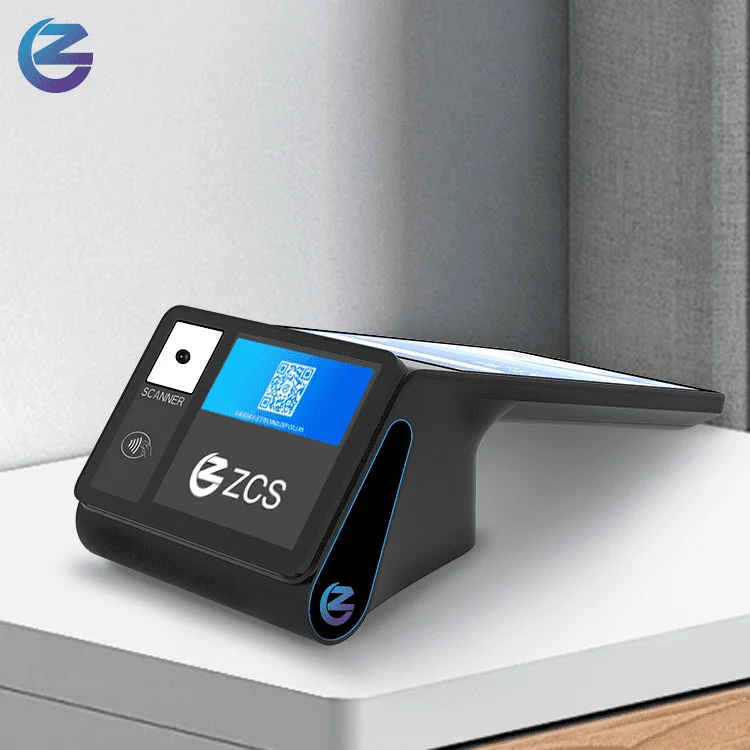 Компактный Android POS Z108 с 8-дюймовым основным экраном NFC и многофункциональными портами для розничной торговли Smart