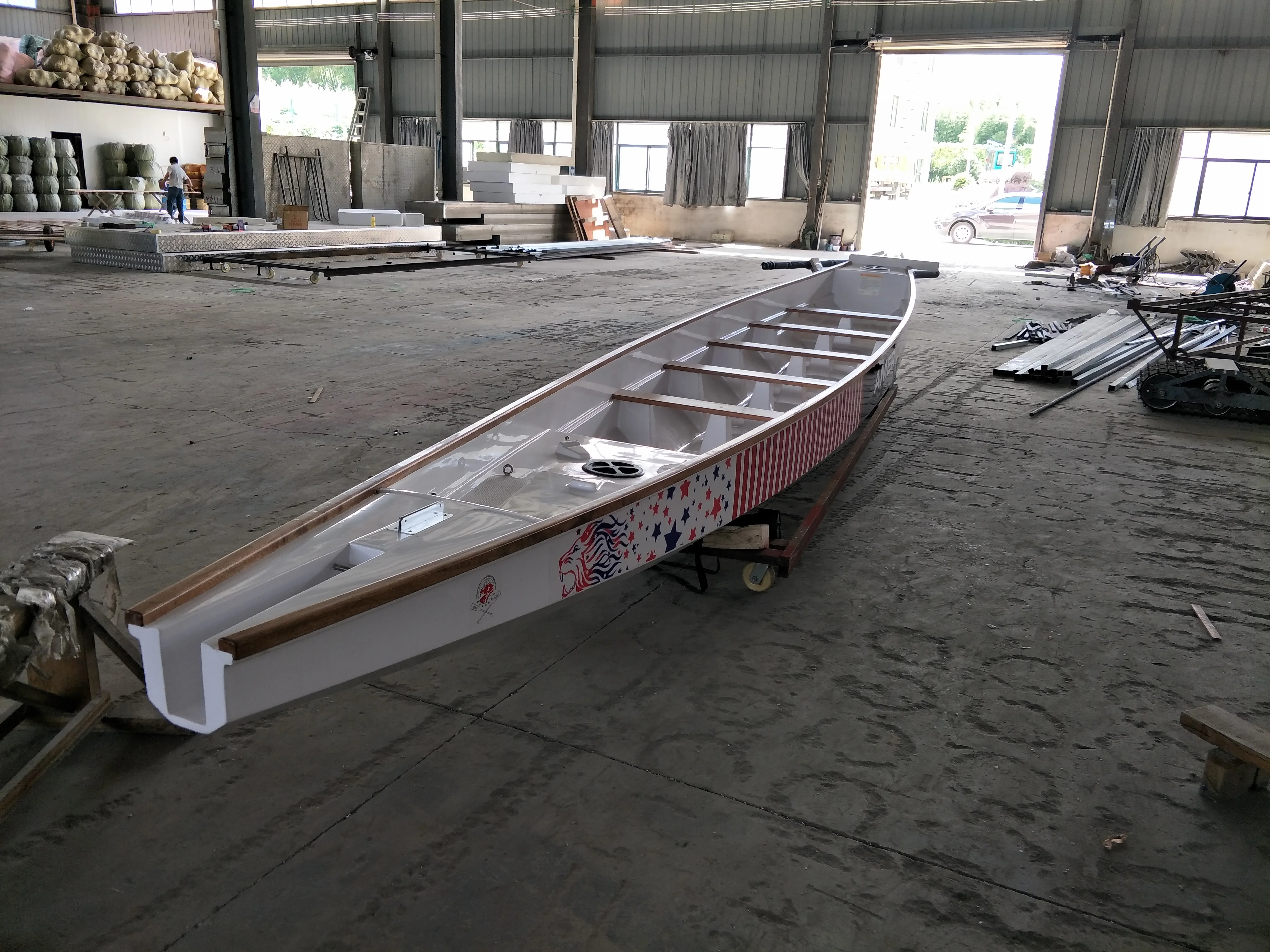 multiplayer water sports teamwork dragon boat shaft gym equipment dragon boat