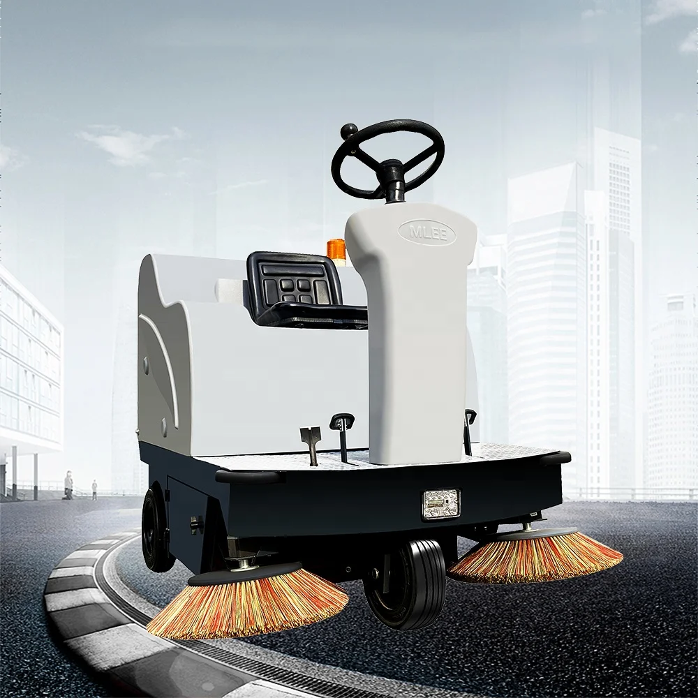 MLEE1450 Airport Ride On Car Floor Sweeper Machine 3 Wheels Rode Sweeper