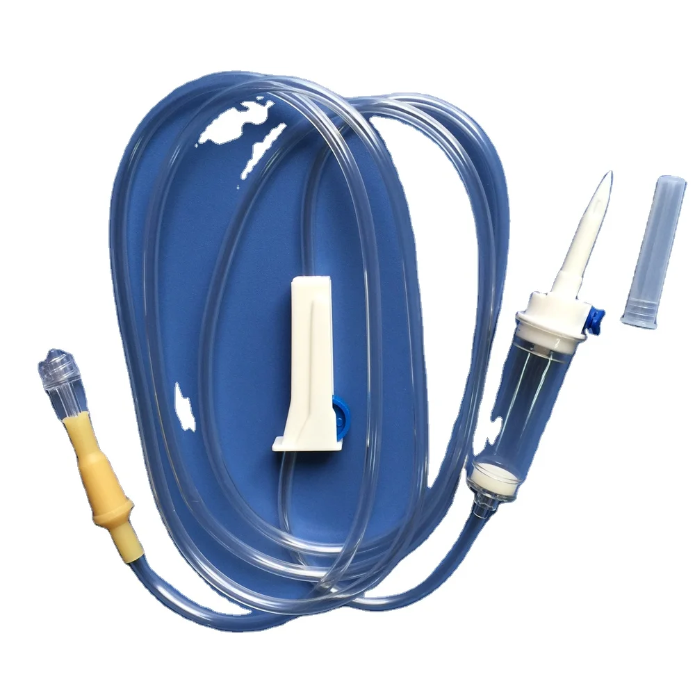 Медицинская одноразовая инъекционная лампа IV, инфузионный набор с пластиковым шиповым вентиляционным отверстием, 20 капель